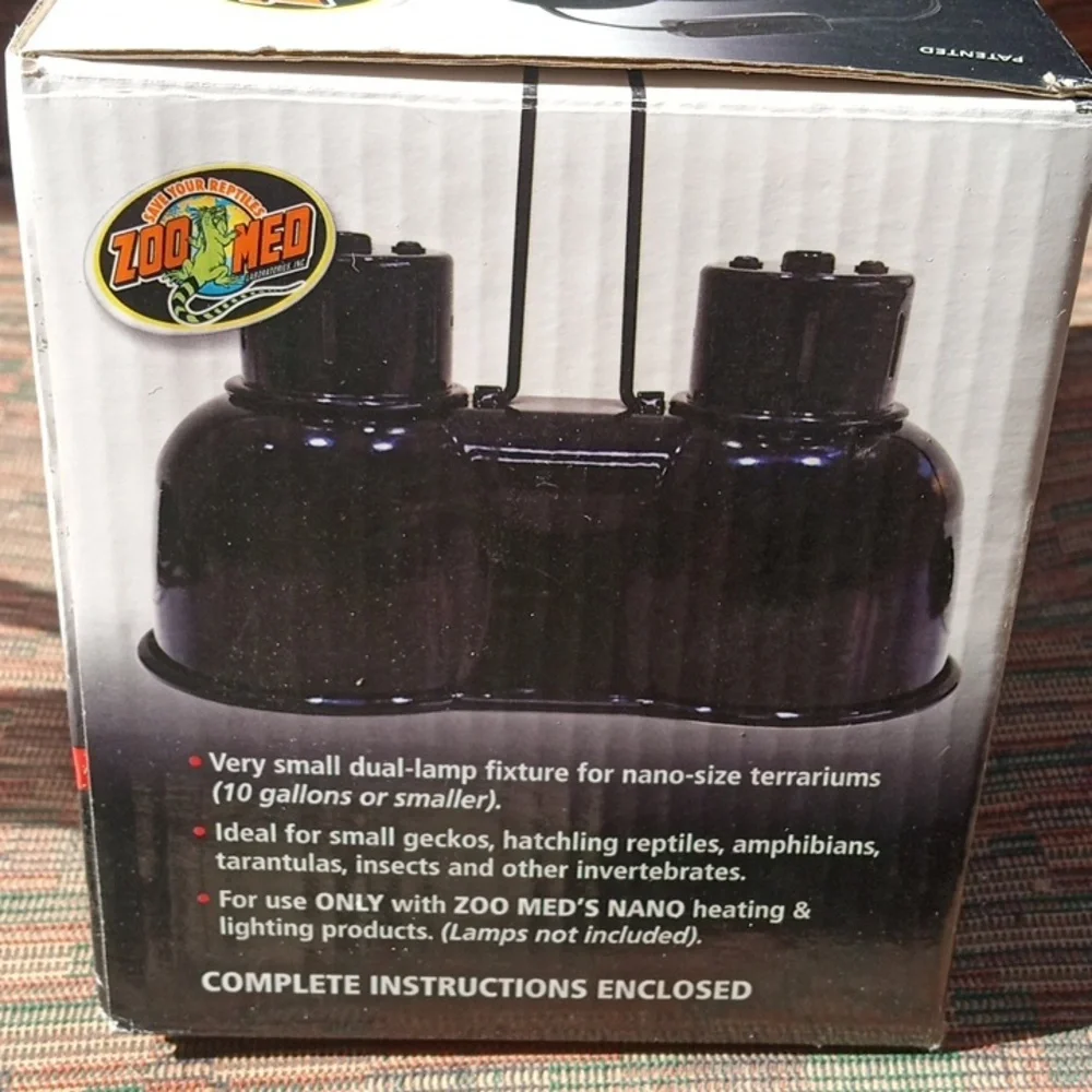 New! ZooMed NANO Combo Dome Lamp Fixture.